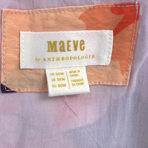 Anthropologie Maeve NEW Floral Wrap Maxi Dress 26W - Picture 5 of 14